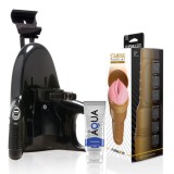 FLESHLIGHT - FEMEIE ROZ UNITATE DE ANTRENAMENT STAMINA + LANSARE UNIVERSALA + LUBRIFIANTE DE CALITATE AQUA 50 ML