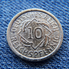 1q - 10 ReichsPfennig 1925 E Germania / pfennig foto