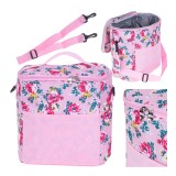 Geanta Termo -Izolanta De Plaja Sau Camping 11l Roz Model Floral