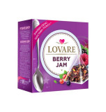 Cutie cu 15 piramide de ceai Lovar&eacute; - Berry Jam: amestec de hibiscus, fructe și petale de flori 30 g