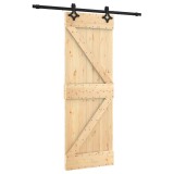 Cumpara ieftin Usa glisanta cu set de feronerie 70x210 cm, lemn masiv de pin