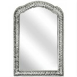 Cumpara ieftin Oglinda decorativa eleganta de perete Pufo Romantic Vintage, 57 x 38 cm, argintiu