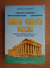 Limba greaca veche Manual pentru clasa a IX-a, licee cu profil clasic Himu foto