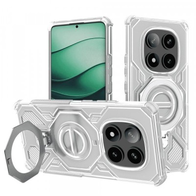 Husa pentru Xiaomi Poco X7 / Redmi Note 14 Pro 5G, Techsuit, Carbon Shield Pro, Alba foto