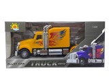Macheta Cap tractor-tir american galben cu lumina si sunet