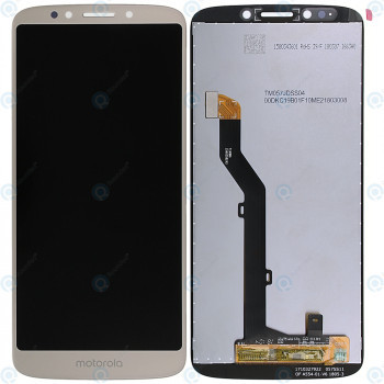 Motorola Moto E5 Modul display LCD + Digitizer auriu fin foto