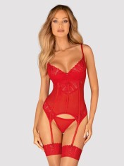 Corset Sexy Ingridia - Rosu, XS/S