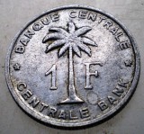 7.718 CONGO RUANDA URUNDI 1 FRANC 1960, Africa, Aluminiu