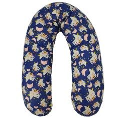 Perna pentru gravida, Fibre din silicon, 180 cm, Appekids - Navy foto