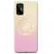 Husa de protectie GUESS Glitter Circle Gold Logo pentru Samsung Galaxy S20 Ultra, roz/auriu, BBL1309