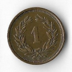 Moneda 1 rappen 1938 - Elvetia