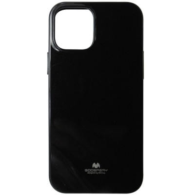 Husa silicon TPU Mercury Jelly Pearl neagra pentru Apple iPhone 12, 12 Pro foto