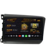 Navigatie Honda Civic (2012-2015), Android 13, V-Octacore 4GB RAM + 64GB ROM, 9.5 Inch - AD-BGV9004+AD-BGRKIT007