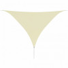 Parasolar din Tesatura Oxford Triunghiular, Rezistent la Apa, Protectie UV, Dimensiuni 5x5x5 m, Culoare Crem, vidaXL