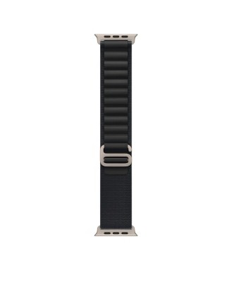 Curea smartwatch, THD, Alpine Loop, compatibila Apple Watch Ultra3 49 mm, Apple Watch 46 mm seria 11, Apple Watch SE3, catarama gri, negru dark foto