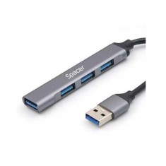 HUB extern Spacer USB 3.0, negru foto