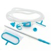 Kit Curatare Piscina Intex Deluxe 28003, Aspirator, Plasa, Furtun 7.5m, Tub Telescopic Aluminiu 279cm