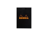 Blocnotes 8,5 x 12 cm, capsat, 80 file, N?12, Rhodia Basic, negru