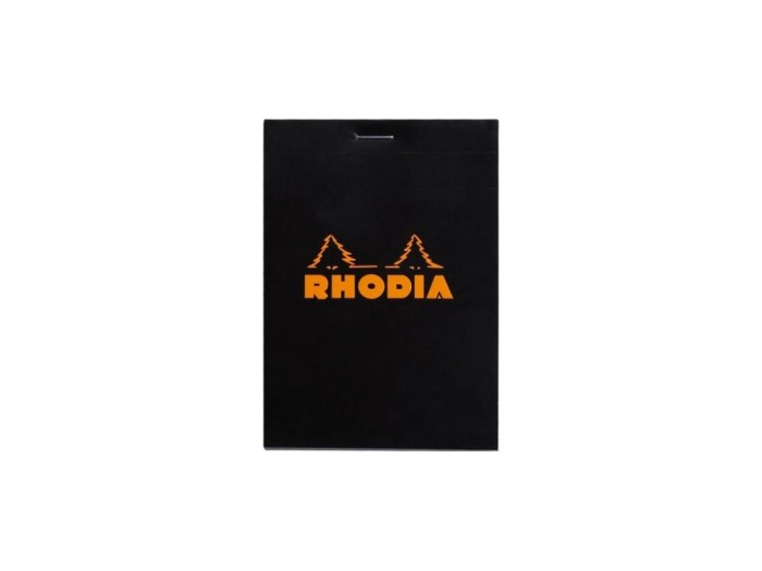 Blocnotes 8,5 x 12 cm, capsat, 80 file, N?12, Rhodia Basic, negru