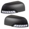 Set 2 capace oglinda LED dinamice negru mat Ford Ranger T6, T7, T8 2012-2022