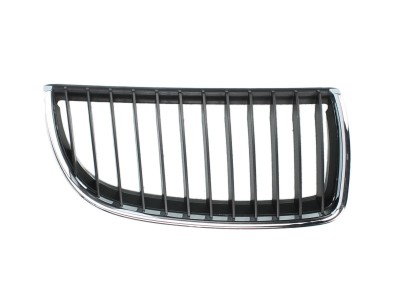 Grila radiator Bmw Seria 3 E90/E91 Model 316-320, Sedan 2004-/Touring, 11.2004-08.2008, dreapta, crom/negru, 51137120008, 204005-2 foto