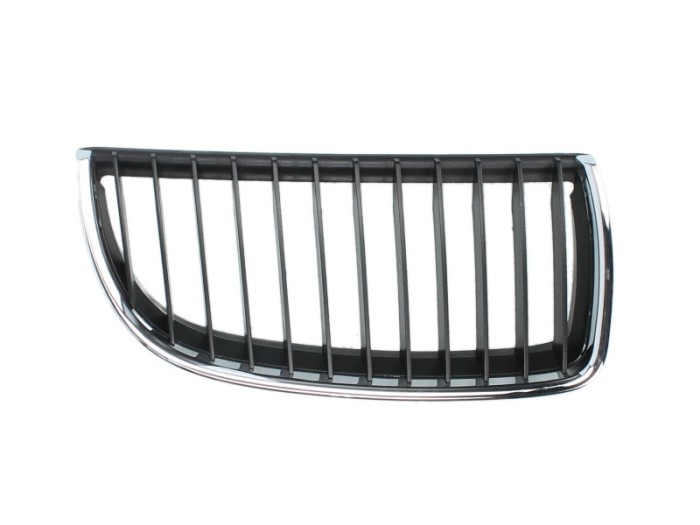 Grila radiator Bmw Seria 3 E90/E91 Model 316-320, Sedan 2004-/Touring, 11.2004-08.2008, dreapta, crom/negru, 51137120008, 204005-2