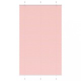 VidaXL Jaluzea plisată roz 120x200 cm Lățime țesătură 119,4 cm