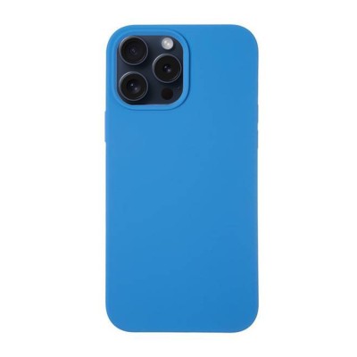 Husa silicon compatibila apple iphone 15 pro max camera superprotect, interior din microfibra, marine blue foto