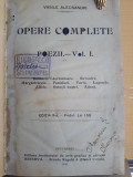 Alecsandri, OPERE COMPLETE. POEZII, vol I, Bucuresti, 1904