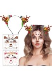 Bandă de cap cu ren pentru costume, Halloween, costume de carnaval &ndash; maro
