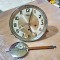 G70-Mecanism KORDA Germany ceas pendul perete Art- Deco- 3 gaurisi+8 ciocanele.