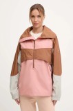 adidas by Stella McCartney geacă culoarea portocaliu, de tranziție, oversize, JX4334