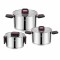 Set 3 oale de inox cu capac Zass Gourmet ZG-SCS 04 - NOU