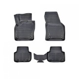 Covorase Auto Cauciuc Tip Tavita ALM VW Tiguan II 2016-2024 Negru. Presuri Interior Dedicate, Margine Inalta