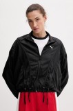 Puma geacă culoarea negru, de tranzitie, oversize, 632148
