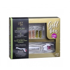 Cutie cadou AG PHARM Ser cu caviar 2x2ml, Ser vegetal 3x2ml și rolă Derma 0.25mm