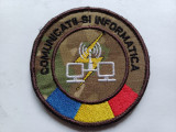 Emblema militara brodata-Comunicatii si Informatica