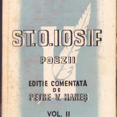 HST C808 Șt O Iosif Poezii 1943 volumul II Petre Haneș