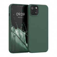 Husa Kwmobile pentru Apple iPhone 13, Silicon, Verde, 55948.169