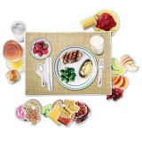 Set magnetic educativ cu alimente sanatoase pentru copii 3+