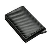 Cumpara ieftin Portofel pentru barbati, protectie antifurt RFID, compact, piele ecologica, 10 x 6.5 x 2 cm, negru