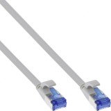 Cablu de retea RJ45 flat FTP Cat.6A 15m Gri, InLine IL75715