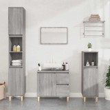 VidaXL Dulap de baie, gri sonoma, 65x33x60 cm, lemn prelucrat