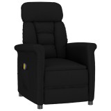 VidaXL Scaun de masaj, negru, microfibră