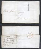 Great Britain 1839 Pre-stamp Cover + Content Edinburgh - Handstruck &#039;1&#039; D.268