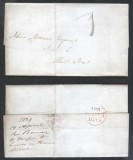 Great Britain 1839 Pre-stamp Cover + Content Edinburgh - Handstruck &#039;1&#039; D.268