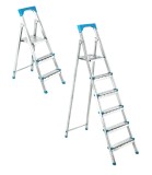 Cumpara ieftin Scara otel 7 trepte, 6+1, 146cm, 120kg, 7,3kg, pliabila, Perilla 11006