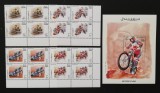 SOMALIA-2003-MOTOCICLISM-Serie 4 x 4 V.+1 Coalita MNH**SOM 148A, Africa, Transporturi