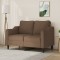 Gossi canapea cu 2 locuri, maro, 120 cm, material textil