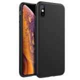 Husa Pentru APPLE iPhone XS Max - Luxury Slim Mat TSS, Negru